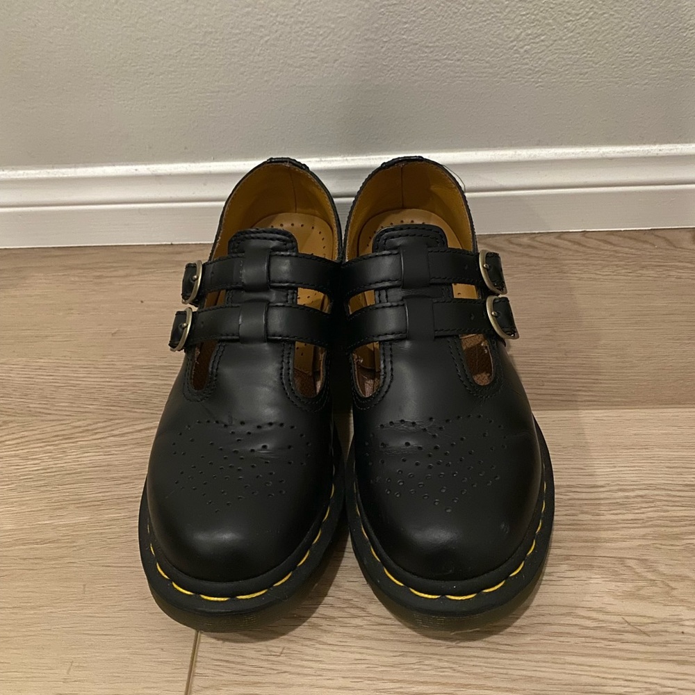 DR. MARTENS 8065 SMOOTH LEATHER MARY JANE OXFORD SHOES WOMEN’S US SIZE 8 BLACK